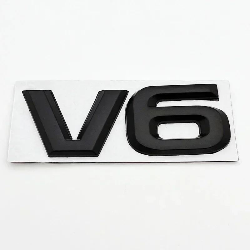 3D Металлическая эмблема V6 V8, эмблема двигателя автомобиля, наклейки, декоративные наклейки для Toyota BMW Benz Honda Mazda, автоаксессуары