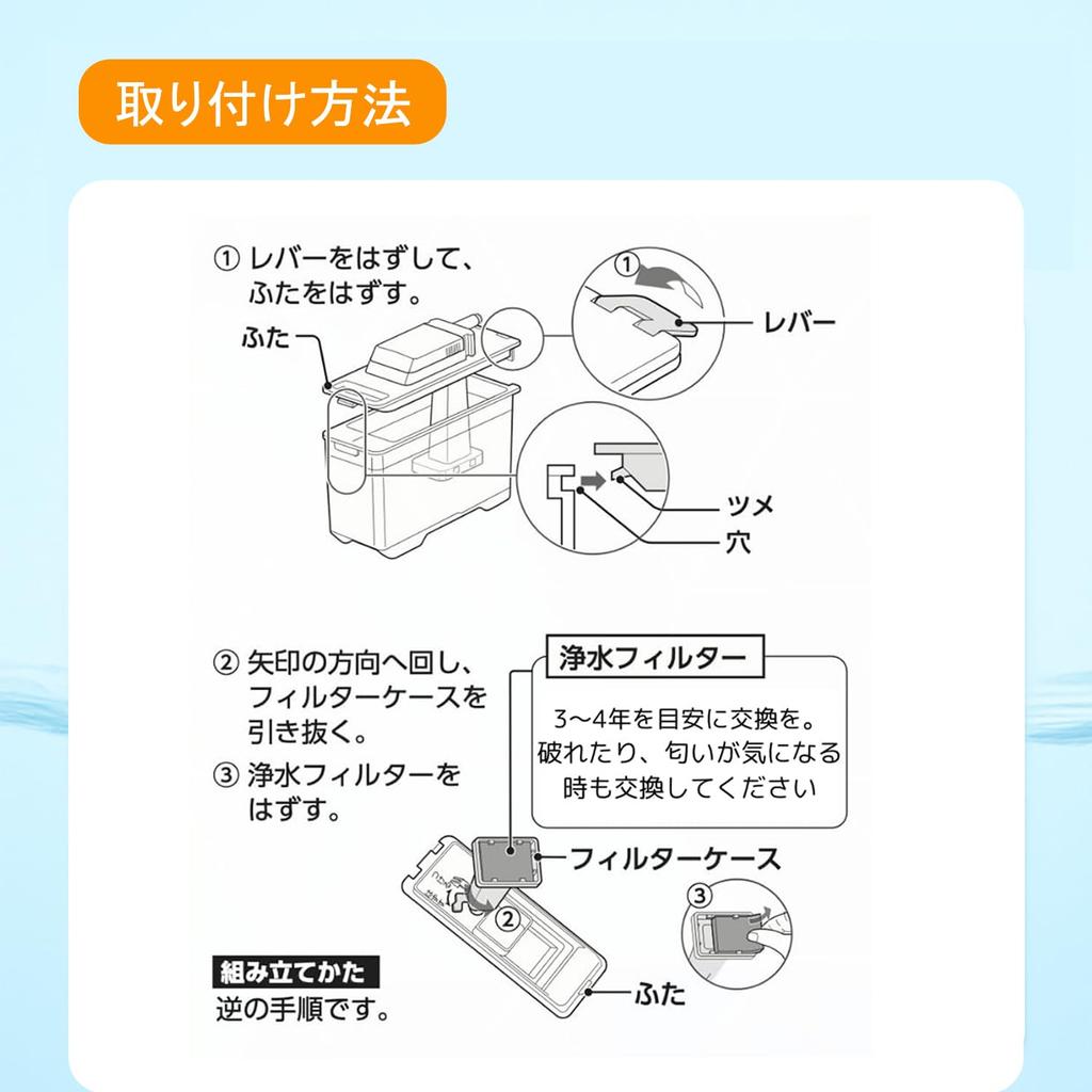 Совместимый фильтр для льдогенератора и очистки воды холодильника Sharp, номер, проверено на безопасность, в упаковке из (Деталь 201337-0093H / 201337-0093) [Еда Японии]