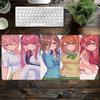 Пять Невест Аниме Пользовательская Накладка Игровая Коврик для Мыши Игровой Настольный Коврик Клавиатурный Коврик Декор Коврик для Мыши для ПК Ковер
