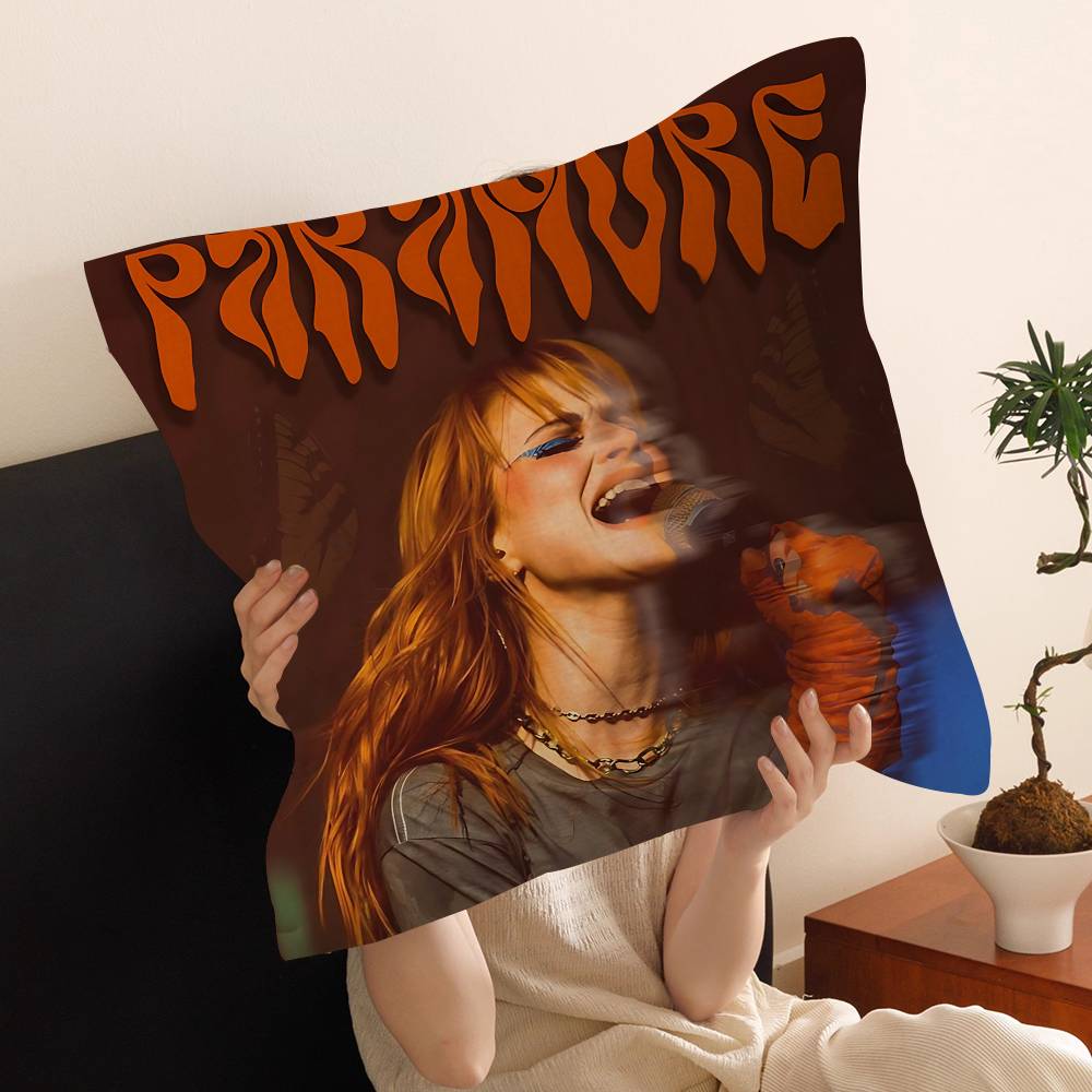 Подушка с изображением группы P-Paramore Наволочка Чехол на подушку для дивана Украшение для дома и комнаты Подарок для детей
