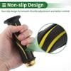 BULLSPANN Universal Motorcycle Hand Grip Cover Non-slip Aluminum Alloy Rubber Handlebar Grip Motorcycle Scooter Yellow 1 Pair 22mm 24mm