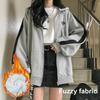 Women's Zipper Jacket Spring/Autumn New Korean Harajuku Style Loose Casual Fleece Long Sleeve Hoodie