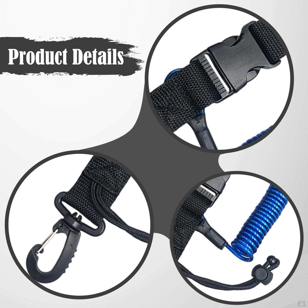 Страховочный шнур для дайвинга, защита от потери, долговечность, аксессуары с быстросъемной пряжкой, многофункциональный для