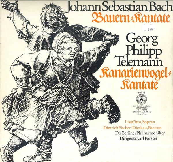 Виниловая пластинка KARL FORSTER BERLINER PHILHARMONIK И.С. Бах Крестьянская кантата BWV212 75471 ORBIS Германия Классика Б/у
