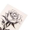 Черный цветок водонепроницаемый временный тату-стикер красота бабочка роза для женщин 3D флэш боди-арт руки моющиеся поддельные татуировки