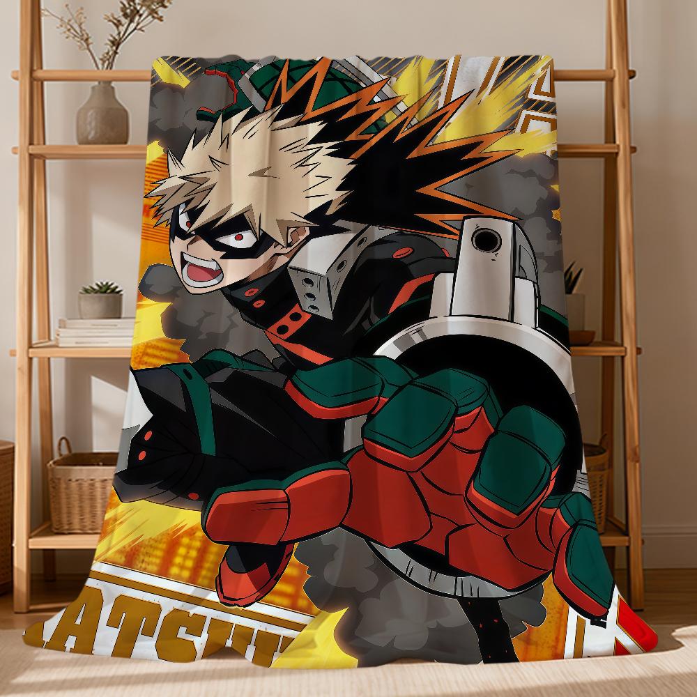 Крутой Аниме K-Katsuki B-Bakugo Фан-арт Фланелевое Мягкое Теплое Плюшевое Одеяло Диван Гостиная Питомец Дом Спальня Подарок Дом Автомобиль Портативное