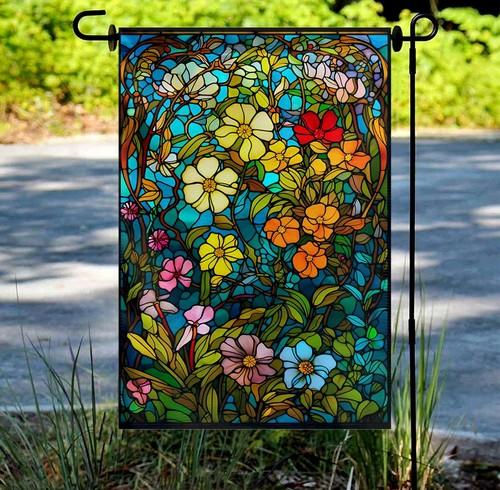 Wildower Stained Glass ag Window Hanging Decor Gift for Mom Grandma AAV