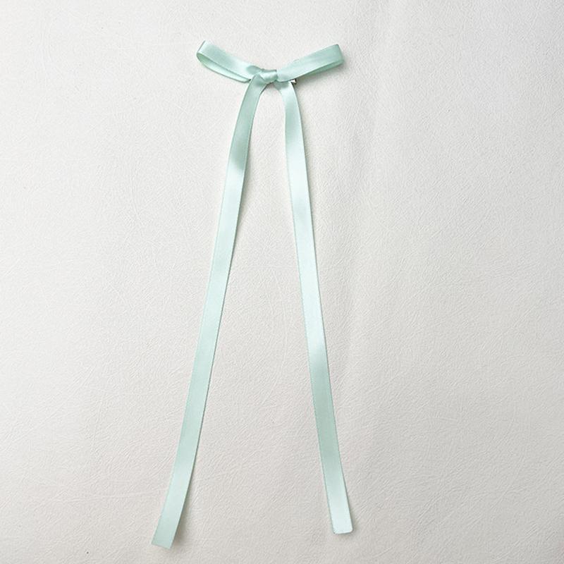 Заколка для волос в виде банта из ленты в корейском стиле, длинная заколка с кисточками, милый головной убор для женщин и девочек, модные аксессуары для волос для вечеринок