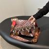 Осень и зима новая ретро вязаная бахрома широкий плечевой ремень сумка мессенджер сумка иностранный стиль китайский стиль ромб этнический стиль сумка-конверт