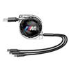 XZFG7 Автомобильный Быстрозарядный 3-в-1 Кабель Данных Micro USB Type-C Для BMW X1 X2 X3 X5 X4 X6 X7 G30 G20 G32 G11 G12 F40 F30 F20 F10 F34 F07