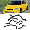 6 Pcs   Coolant Hose Silicone Coolant Transfer Tube Kit for     EK EG B16A B18C B20B 1992 to 2000