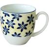 Awasaka Pottery Field 2 Yellow Back Mug, Eastern European Style, Approx. 8.5cm Diameter X 8.5cm Height, 300ml Capacity, Microwave and Dishwasher
