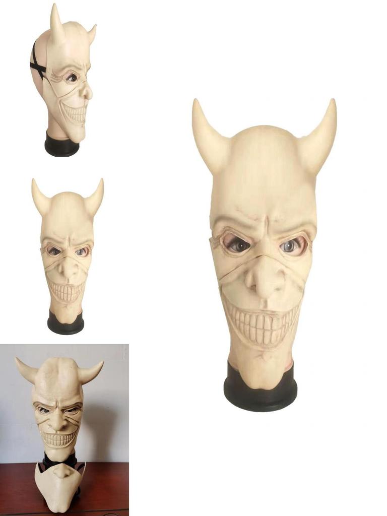 The Black Phone Face Mask Latex Horror Prop For Party Decorations And Costumes