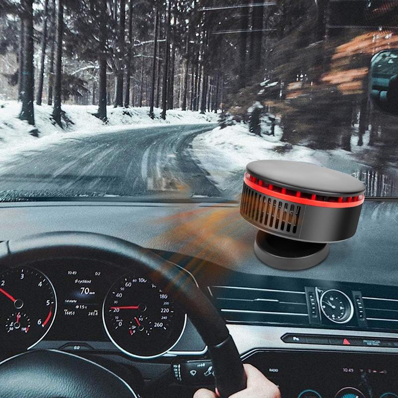 Зимний автомобильный обогреватель с вращением на 360 градусов, 12 В, портативный автомобильный обогреватель, регулируемый автомобильный обогреватель для обогрева и охлаждения