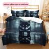Animal reflection  Pattern Bedding Quilt Set Quilt Cover Pillowcase Home Decoration  Gift (1 * duvet cover + 2 * pillowcase, without core)