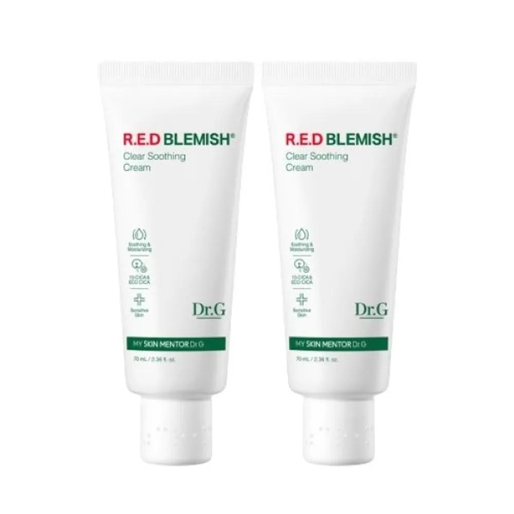 1+1 Dr.G Red Blemish Clear Успокаивающий крем 70 мл (Тип трубки)