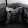 RRhaenyra Targaryen Подушка Хит Фэнтези Наволочка Наволочка Защита от пылевых клещей Невидимая молния шелковистый плюшевый чехол для подушки