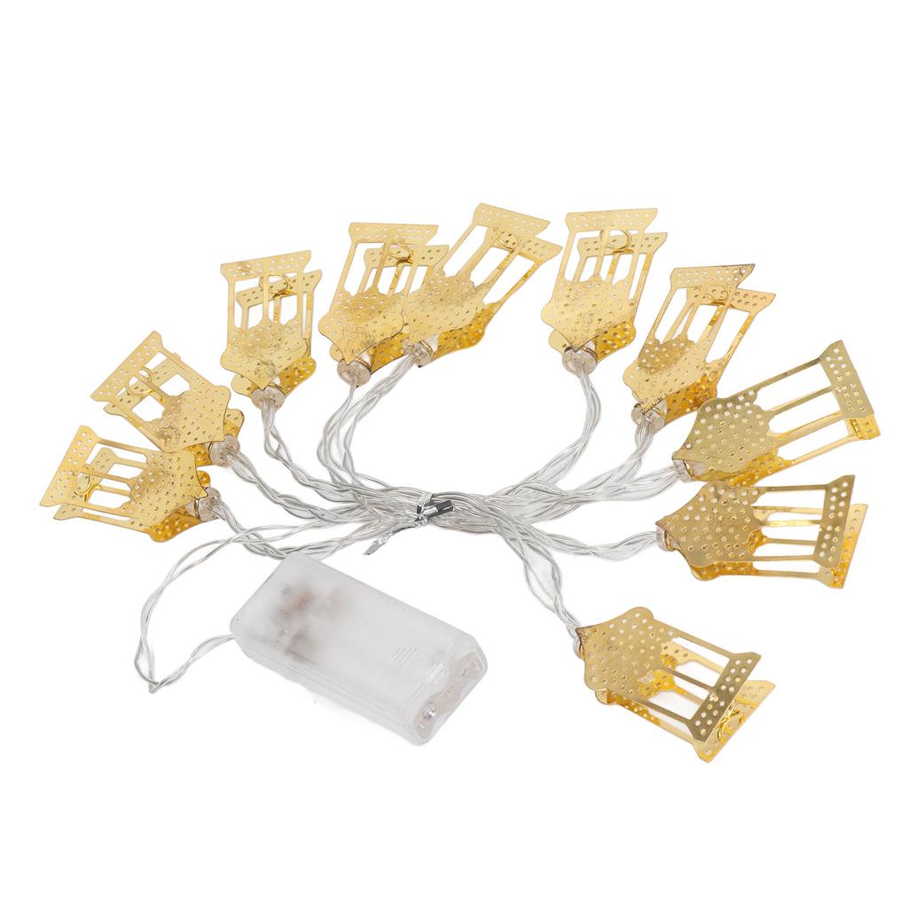 Castle LED String Lights Islam Eid Ramadan Mubarak Decorations Aesthetic Room Decor for Outdoor Tent