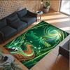 Forest Theme Crystal Velvet Floor Rug Personalized Custom Name Text Warm Carpet Home Decoration