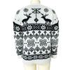 GMXIA Рождественский зимний женский свитер Moose Snowflake Christmas Jacquard Knit свитер