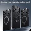 Для iPhone 17 Pro Max Чехол Air Защитный Углеродное Волокно MagSafe Кольцо Держатель Задняя Крышка