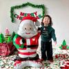 Large Standing Balloons Christmas Theme Santa Claus Xmas Tree Snowman Gingerbread Man Aluminum Film Balloon New Year Party Decor