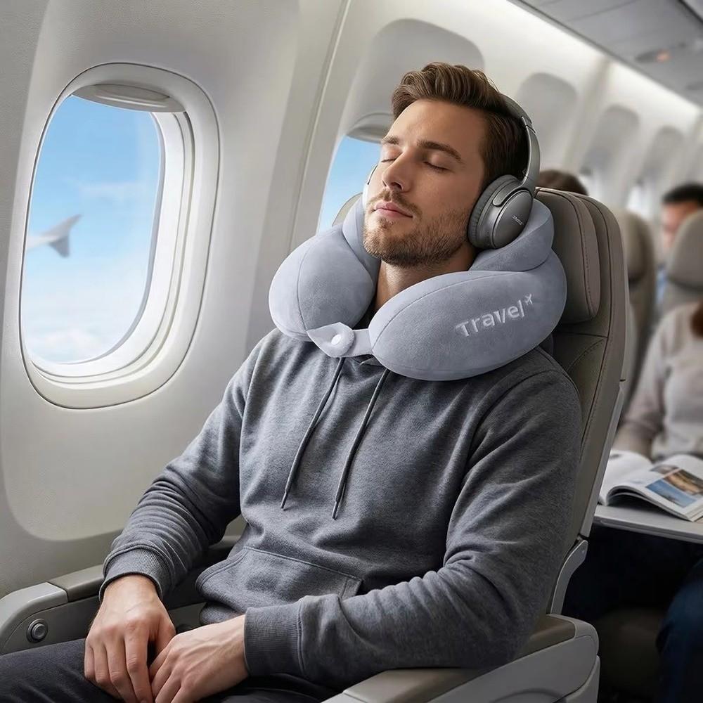 Memory Cotton U-shaped Pillow Travel Driving Pillow Neck Protection Pillow Supports The Neck