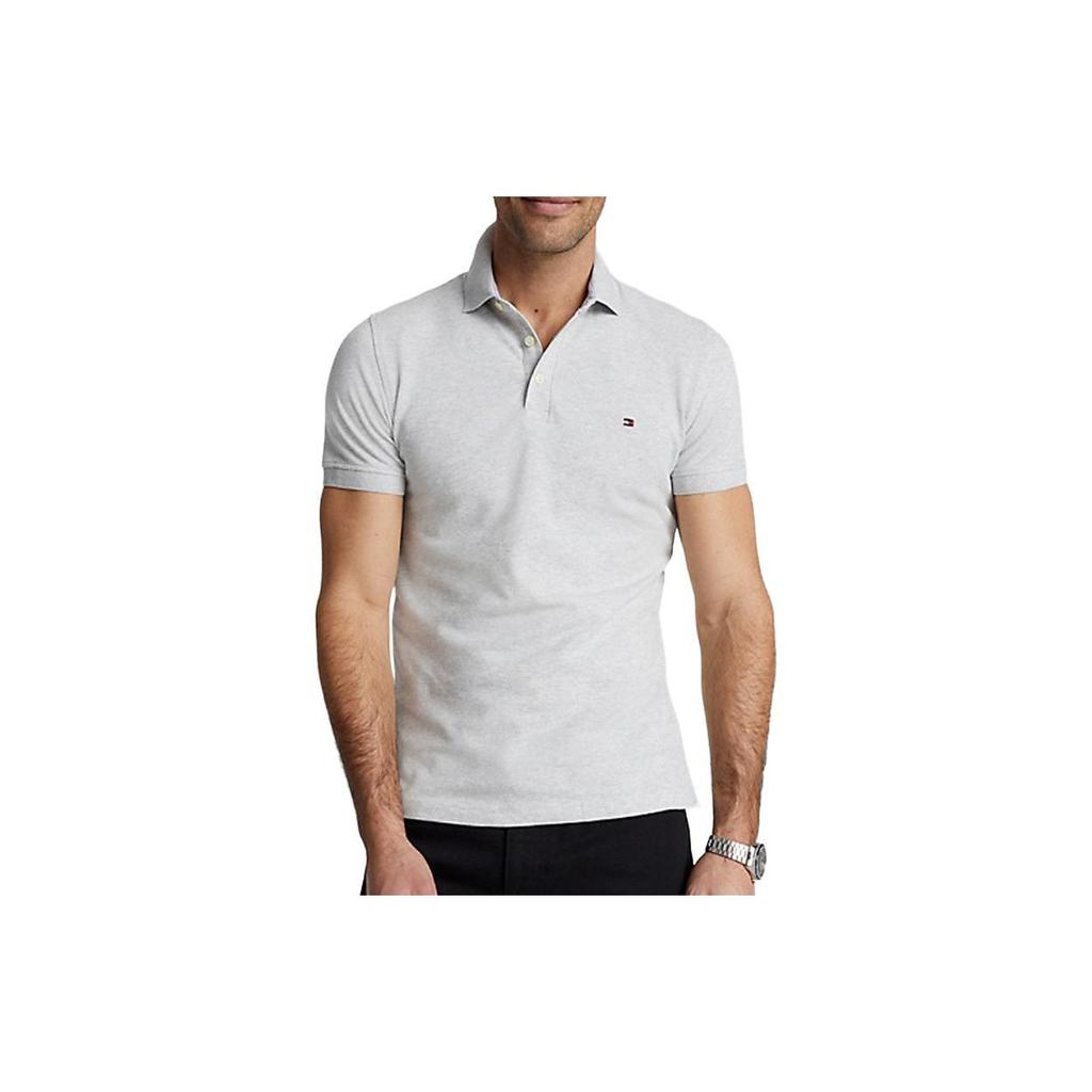 Tommy Hilfiger Polo Shirt Men's Light Gray 78J0043-038