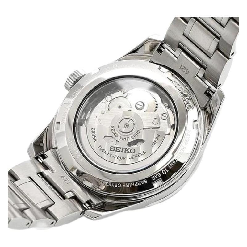 Seiko Серия Presage 100 метров водонепроницаемость Автоматические Стальной ремешок 39.3 мужские часы синий циферблат SARX077
