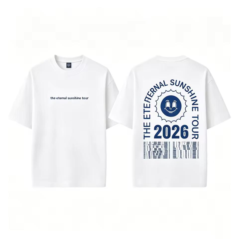 2026 Ariana Grande The Eternal Sunshine Tour Graphic Merch T Shirt Cotton Unisex Men‘s Women's T-Shirt Y2k Casual Fans Tee