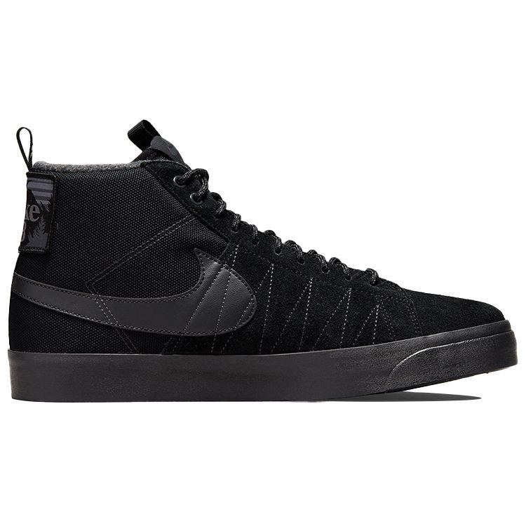 Nike Набор Blazer Mid Premium SB Acclimate — кроссовки унисекс тройного черного цвета, антрацитовый DC8903-002