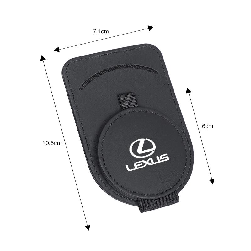 YLK3 Quality Leather Car Glasses Clip ID Card Holder Interior Storage For Lexus F SPORT ES RX NX LS UX LM LX GX LC RZ IS CT GS RC LBX