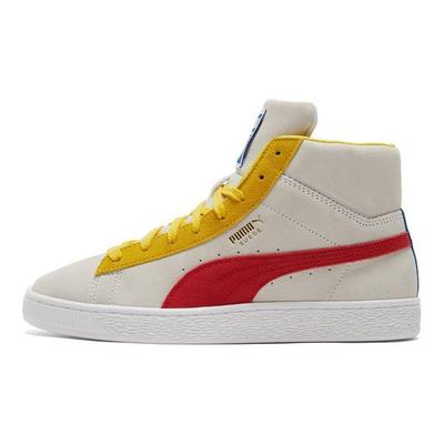 Кроссовки унисекс Suede Mid 21 White Red Lemon High-Risk-Red Super-Lemon 380205-09