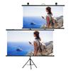 Projector Screen 4:3 Video Projection Screen Wall-Mountable and Stand-Compatible for Home Theater
