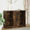 VidaXL Buffet with Drawer Smoked Oak 101x35x76 Cm Engineered Wood, Storage Furniture, Buffet, Entryway Furniture, Furniture 861566