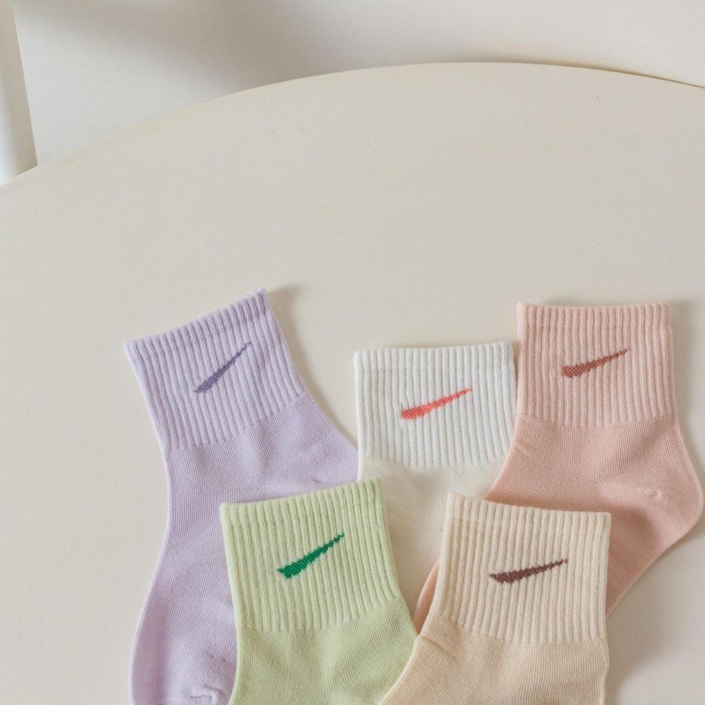 Хлопковые детские носки Cotton XiaoQ - Коллекция Осень/Зима, 5 пар, Детские размеры для студентов
