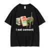 Cursed Cat Funny Meme T Shirt Men Women's Fashion Humor Short Sleeve T Shirts Male High Quality Cotton T-shirt Tops