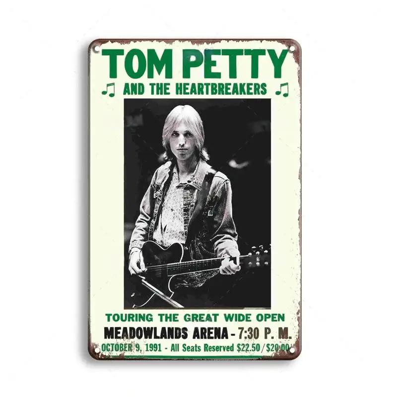 Винтажная классика Рок-группа Искусство Металлический постер Жестяная вывеска Музыкальный бар Паб Клуб Ретро Мужская пещера Гостиная Мастерская Декоративные таблички