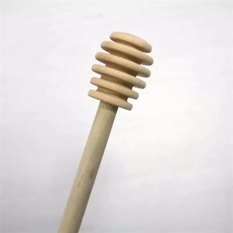 3Pcs/Pack Honey Pot with Long Handle Mix Stick Small Wood Honey Stick Honey Stick Wooden Honey Spoon Stick