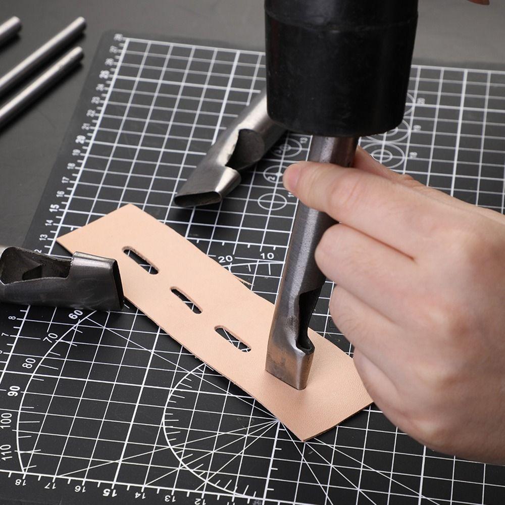 1 шт. Кожаный ремень Кожаный пробойник для отверстий Инструменты для DIY Эллиптический пробойник Новый Овальный пробойник для отверстий