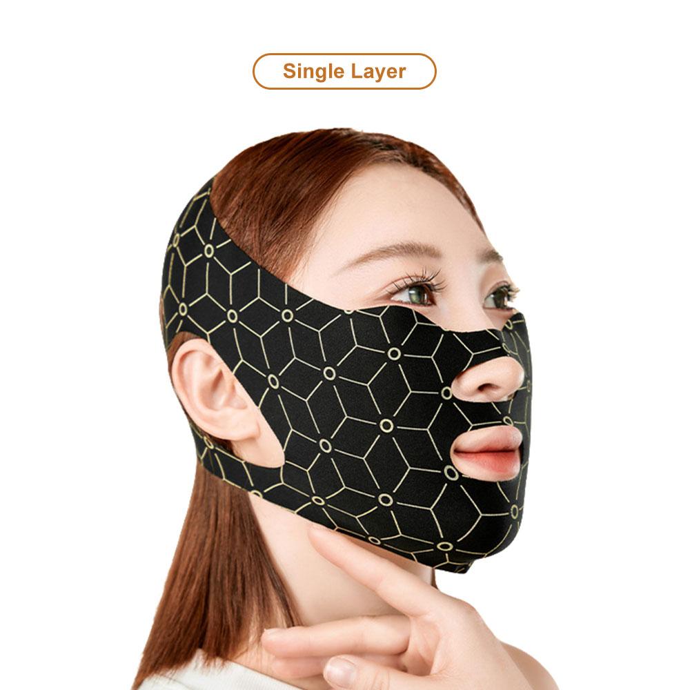 Face Sculpting V-Shape Face Lift Band Face Scraper Roller Set Reusable Double Chin Reducer Lifting Anti Wrinkle Strap Band