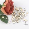 100PCS Mixed Size Wood Star Crafts Natural Unfinished Wooden  Blank Wooden Crafts Pieces Wood DIY Scrapbook Party
