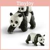 Реалистичная ПВХ модель лесного животного Милый панда с детенышем Фигурка для демонстрации