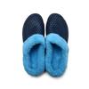Plus Size 45 Fleece-Lined Thick-Soled Slippers for Couples - Slip-On Clog Shoes with Heel Cover for Men.