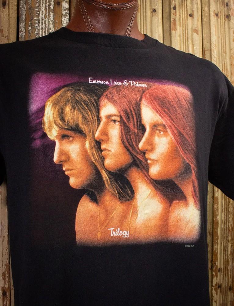 Emerson Lake & Palmer Trilogy Concert T Shirt 1997 Black S-5XL TA305 Unisex T-Shirt