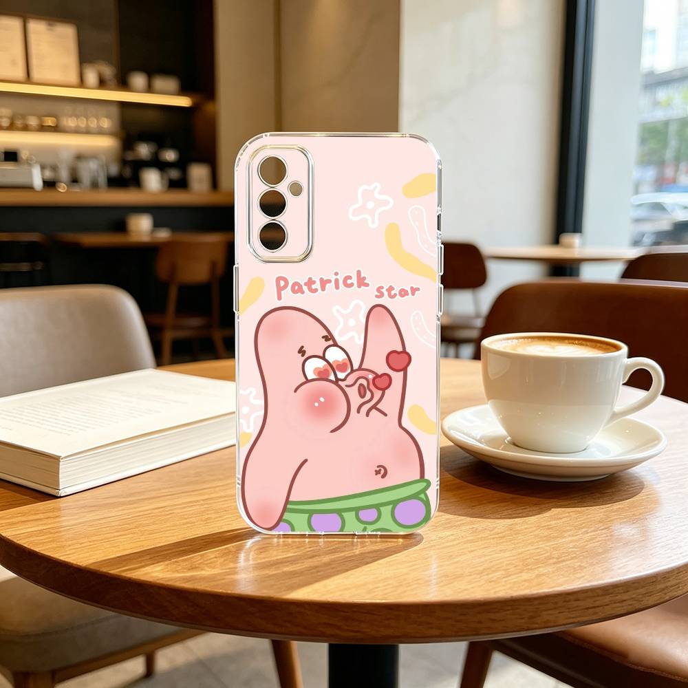 Cartoon Patrick Z-Sponge Funny B-BoB Phone Case Transparent Silicone Soft For SamsungA10,12,20,21S,30,31,40,50,51,52,70,71