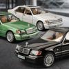 1:24 Mercedes-Benz W140 320SEL Классический автомобиль Литой сплав Модель автомобиля Звук и свет Инерционный Детская игрушка Коллекционные предметы Подарок на день рождения C335