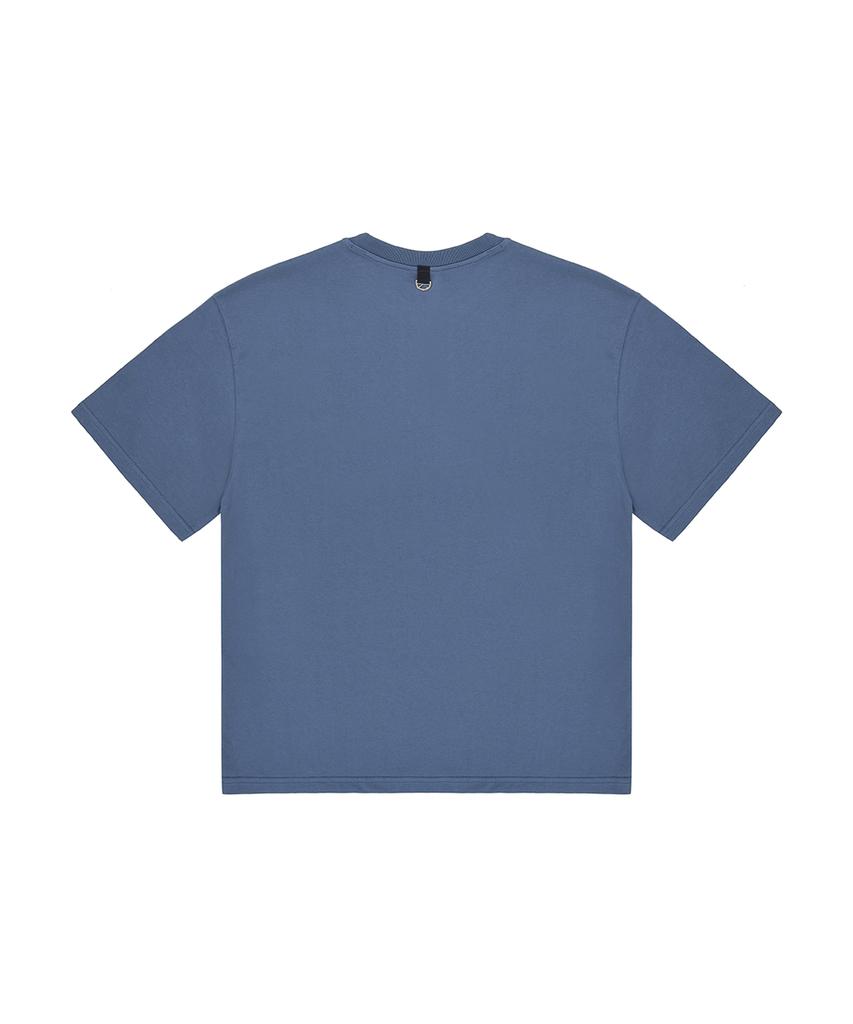 Опеунядеу(Овай) Vanish Типографский Логотип Футболка - Винтажный Синий