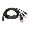 Headphone Cable 3 In 1 Plugs Replacement Gaming Headset Cord with Light for Steelseries Arctis 3 5