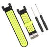 Vented Pin Buckle Bracelet Silicone Watchband with Screwdriver for Amazfit TRex TRex Pro Watch(Black Green )